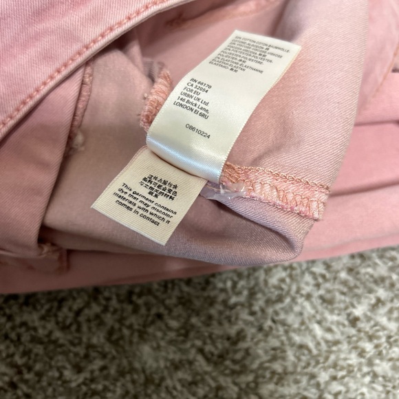 Free People Just Float On Flare Wide Leg High Rise Jeans  90’s Pink Size 26 - Picture 13 of 15